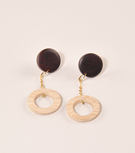 OHRSTECKER Bambus Ring Tagua L 7cm