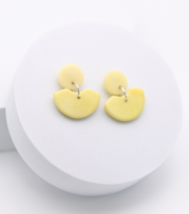OHRRINGE hellgelb Tagua L 2,5cm