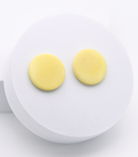 OHRRINGE Scheibe hellgelb Tagua dm 2,3cm