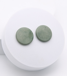 OHRRINGE Scheibe salbei Tagua dm 2,3cm