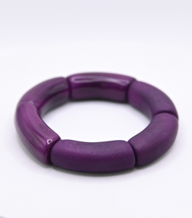 ARMBAND Glanz aubergine Tagua one-size