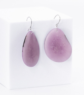 OHRRINGE flieder Tagua L 5,5cm