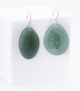 OHRRINGE opalgrün Tagua L 5,5cm