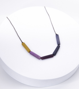HALSKETTE Color Block Tagua verstellbar
