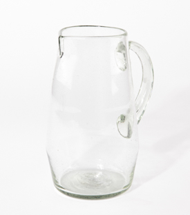 GLASKRUG Natur ca. 1,5L mundgeblasen ca. dm12xh20cm