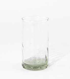 TRINKGLAS gewellt mundgeblasen, dm7xh13cm