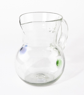 GLASKRUG 2 Punkte ca. 2L mundgeblasen ca. dm15xh20cm