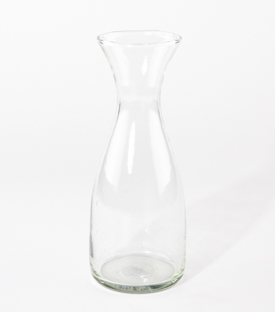 KARAFFE natur ca. 0,6L mundgeblasen ca. dm8xh22cm