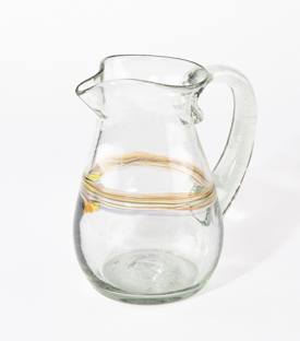 GLASKRUG Vienna Regenbogen dm14xH17cm,0,75 l,mundgeblasen