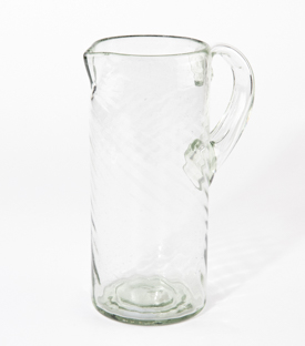 GLASKRUG gewellt ca. 1,5L mundgeblasen ca. dm10xh23cm