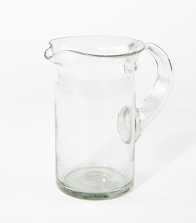 GLASKRUG natur ca. 1L mundgeblasen ca. dm11x18cm