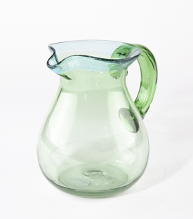 GLASKRUG Quetzal ca. 1,25L grün-aquamarin ca. dm14xh18cm