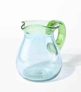 GLASKRUG Quetzal ca. 1,25L aquamarin-grün ca. dm14xh18cm
