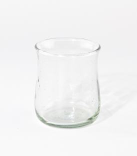 TRINKKGLAS natur 7,5x9cm, mundgeblasen