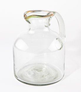 GLASKRUG Regenbogen  ca. 2,4L mundgeblasen ca. dm16xh21cm 