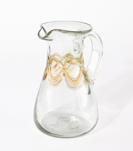 GLASKRUG Regenbogenkette ca.1L mundgeblasen ca. dm12xh20cm