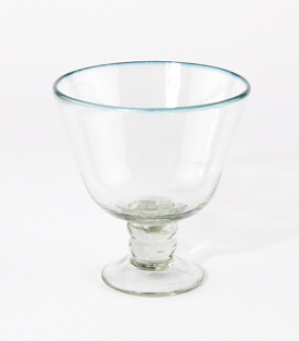 DESSERTBECHER türkisblau dm12xh12,5cm, mundgeblasen