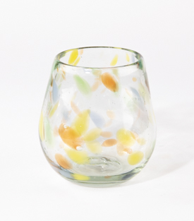 GLAS Bola Tupfen bunt mundgeblasen dm8xH9cm