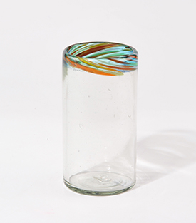 GLAS Regenbogendeko gerade ca. dm7xH13cm, mundgeblasen