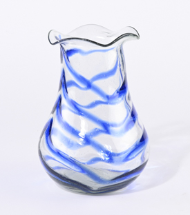 VASE Blütenkelch mundgeblasen, dm15xH22cm