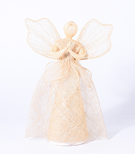 WEIHNACHTSENGEL natur  Abacafaser, 22cm