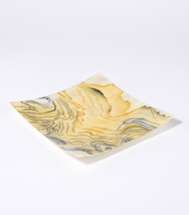 SCHALE Capiz marmoriert 20x20cm