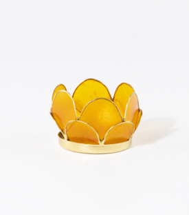 TEELICHTHALTER Capizblüte dm8xH5cm