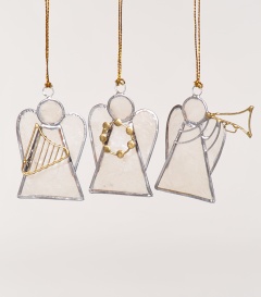 Capiz-Engel 3er Set ca 5cm