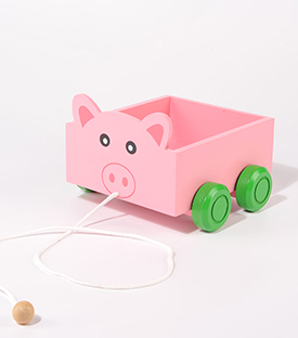 WAGERL Schweinchen Albasiaholz, 16x18xH12cm
