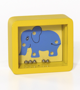 KUGELSPIEL Elefant Albisiaholz, 6,5x6x2,5cm