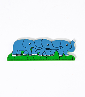 LINEAL, Elefanten Albasiaholz 10,5x3,5cm