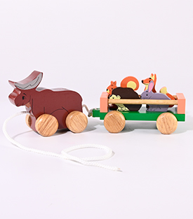HIRSCH mit Anhänger Waldtiere Alstonia, 32x10,5cm