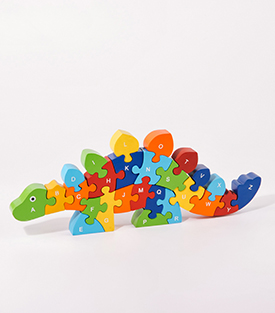 PUZZLE Dinosaurier Albasiaholz, L38xH15cm