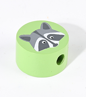 BLEISTIFTSPITZER Waschbär Albasiaholz, 4x4x2,5cm
