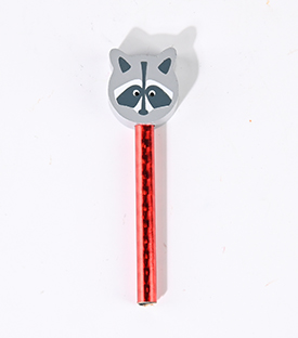 BLEISTIFT Waschbär Albasiaholz, ca 3cm