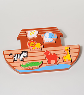 NOAHS Arche, Puzzle Albaciaholz, 24x16x2cm