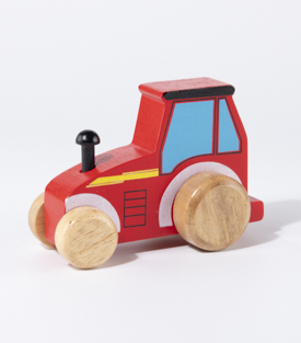 TRAKTOR, Acaciaholz 14x7xH10cm