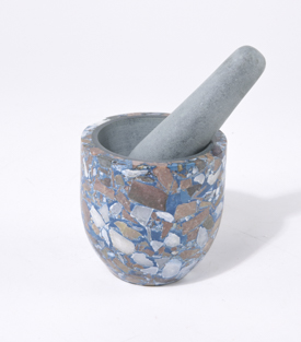 MÖRSER Speckstein blau Palewastein dm9xH13cm