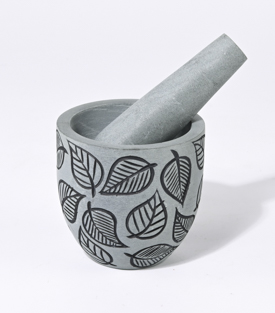 MÖRSER Blätter Palewastein 9xH9cm