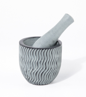 MÖRSER  Rillen Palewastein 9xH9cm