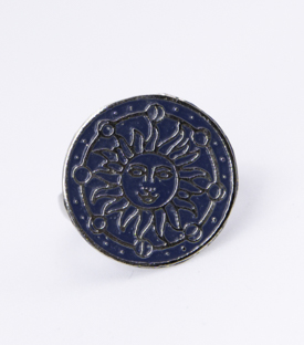 Artikeldetails anzeigen FINGERRING Sonne und Mondkreis Messing one-size