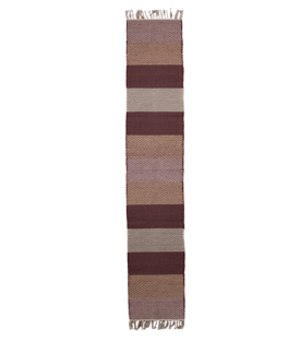 Artikeldetails anzeigen TEPPICHLÄUFER bordeaux Baumwolle gewebt 35x190cm