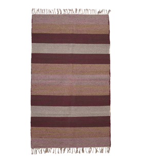 Artikeldetails anzeigen TEPPICH bordeaux Baumwolle gewebt 90x150cm