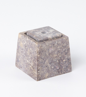 KERZENWÜRFEL  Speckstein 6x6xH5cm