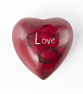SPECKSTEINHERZ Love rot 4x4cm