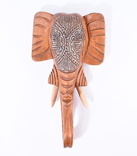 ELEFANTENMASKE Tsuiniduaholz ca 40cm