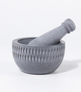 MÖRSER mit Stössel Palewastein dm10xh5,5cm