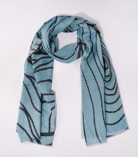 SCHAL Lines taubenblau 50% Baumwolle 50% Modal 200x75cm