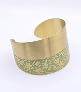 ARMREIF Prägung mint Messing B 4,5cm one-size