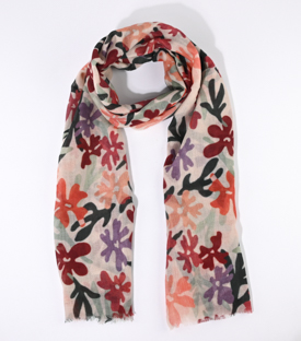 SCHAL Bouquet 100% Wolle 200x75cm